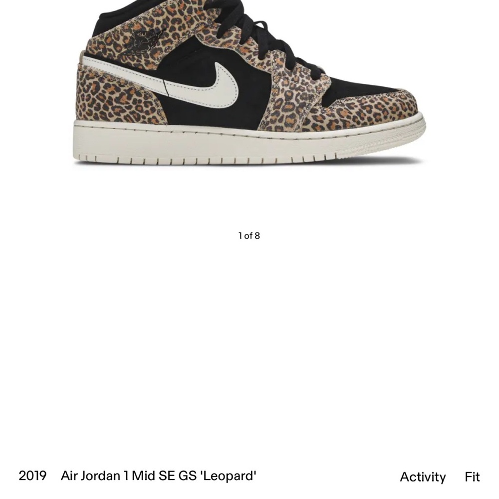 Air Jordan 1 Mid SE GS 'Leopard'